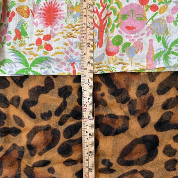 Roller Rabbit Bari Dakota Maxi Dress Linen Tropical Print | Women’s Medium - Picture 8 of 12